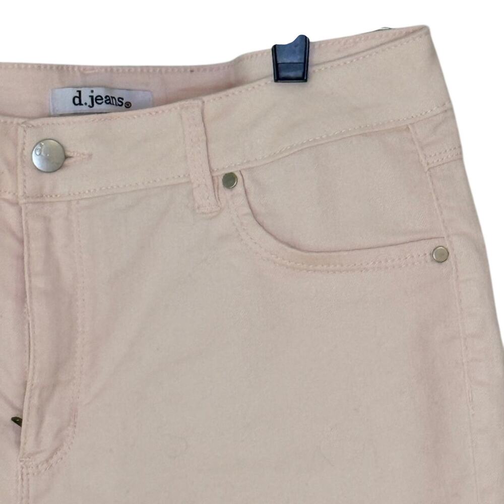 d. jeans Light Pink Blush Skinny Ankle Mid Rise Stretch Jegging Jeans Size 12 - Picture 9 of 9